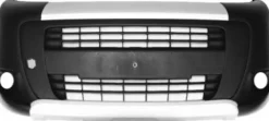 Pare chocs avant FIAT FIORINO III Combi, 2008-2016, (Adventure), trous antibrouillard, argenté, noir