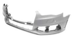 Pare chocs avant pour AUDI A3 III ph.1 (3 portes) 2012-2016, mod. S-LINE, avec cache crochet, avec trous radar+supports capteurs, trous lave-phares, Neuf à peindre