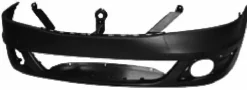 Pare chocs avant pour DACIA LOGAN I MCV phase 2, 2008-2013 trous feux antibrouillard, noir, Neuf