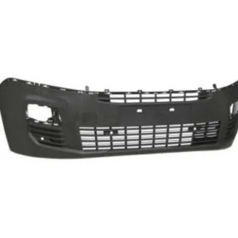 Pare chocs avant pour FIAT DOBLO III phase 1 depuis 2022, cache crochet, trous radar + supports, noir gaufré, Neuf