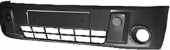 Pare chocs avant pour FORD TRANSIT CONNECT I phase 1, 2002-2006, trous feux antibrouillard, noir