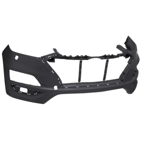 Pare chocs avant pour HYUNDAI TUCSON III phase 2, 2018-2020, trous lavephares, noir sans apprêt, Neuf à peindre