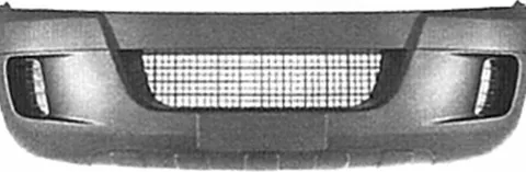 Pare chocs avant pour IVECO DAILY, 2006-2009, Noir, Neuf