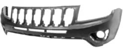 Pare chocs avant pour JEEP COMPASS I phase 2, 2011-2016, noir lisse à apprêter, Neuf