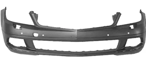 Pare chocs avant pour MERCEDES (W204) CLASSE C ph. 1 2007-2010, 6 trous radar, trous lave-phare, Mod. Elegance/Avantgarde, Neuf à peindre
