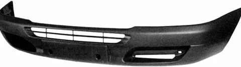Pare chocs avant pour MERCEDES SPRINTER I (W901-W905), 2000-2006, noir, Neuf