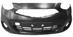 Pare chocs avant pour NISSAN MICRA IV (K13) ph.2, 2013-2018, noir, Neuf