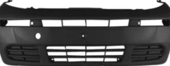 Pare chocs avant pour OPEL VIVARO I phase 1, 2001-2006, noir, Neuf