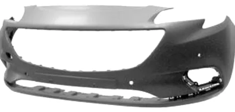 Pare chocs avant pour OPEL CORSA E 2015-2019, 4 trous radar + supports, Neuf à peindre