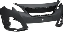 Pare chocs avant pour PEUGEOT 5008 II 2017-2020, 2 trous capteurs radar, PDC, modèle avec phares à LED, Neuf à peindre