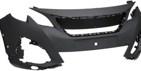 Pare chocs avant pour PEUGEOT 5008 II 2017-2020, 2 trous capteurs radar, PDC, modèle avec phares à LED, Neuf à peindre