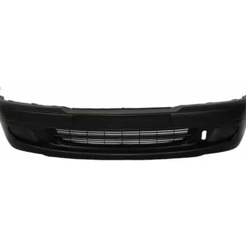Pare Chocs Avant pour PEUGEOT 306 ph. 2 1997-1999, avec cache crochet et grille, noir, Neuf