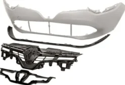 Pare chocs avant pour RENAULT CLIO IV phase 1, 2012-2016, complet avec grille et spoiler, à peindre