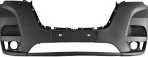 Pare chocs avant pour RENAULT MASTER 3 phase 3, depuis 10/2019, noir gaufré, avec 2 trous radar, Neuf