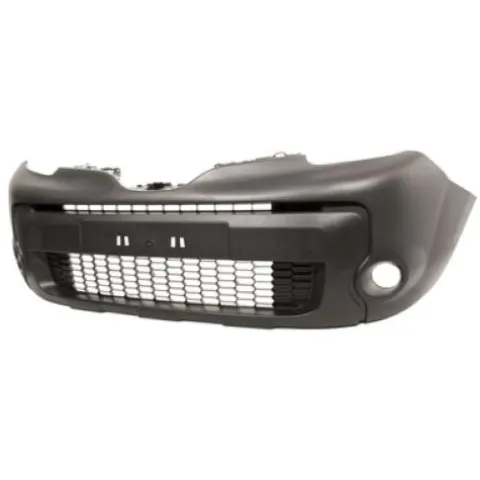 Pare chocs avant pour RENAULT KANGOO II phase 2 2013-2020, trous feux antibrouillard, noir gaufré, Neuf