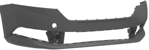 Pare chocs avant pour SKODA FABIA III ph. 2 2018-2021, Noir, Neuf