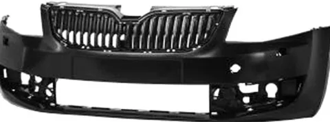 Pare chocs avant pour SKODA OCTAVIA III phase 1 2013-2016, trous lave phares, Noir, Neuf