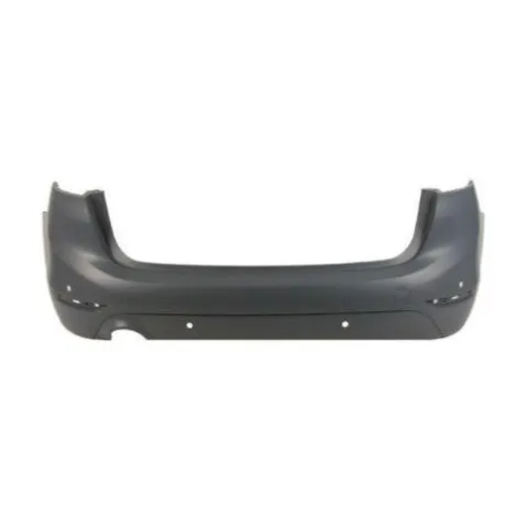Pare-chocs arrière pour BMW SÉRIE 2 F45/F46 ACTIVE TOURER 2014-2017, avec trous capteurs + supports, sortie échappement simple à gauche, Mod. GRANDTOURER, Neuf à peindre