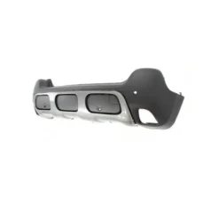 Pare-chocs arrière pour CITROËN C3 AIRCROSS depuis 2021, avec 4 trous PDC, spoiler peint en gris, noir gaufré, Neuf