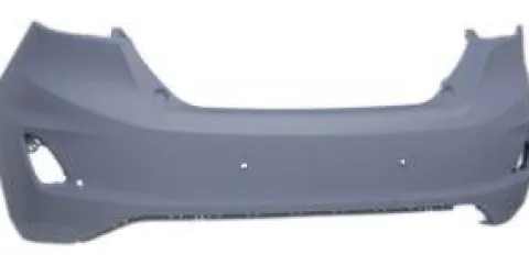 Pare-chocs arrière pour FORD FIESTA Mk7 phase 2 depuis 2021, avec apprêt, avec 4 trous PDC + supports et 2 trous Park Assist avec supports soudés, Neuf