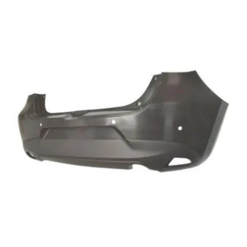 Pare-chocs arrière pour MAZDA 2 III 2015-2018, noir, avec trous PDC, Mod. 5 portes, Neuf