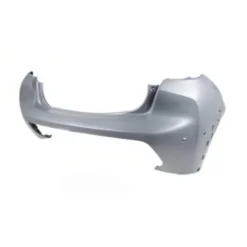 Pare-chocs arrière pour PEUGEOT 208 II phase 2 depuis 2023, avec trous PDC + PARK ASSIST + supports, trous caméra, trous moulures, Mod. GT-LINE, Neuf à peindre