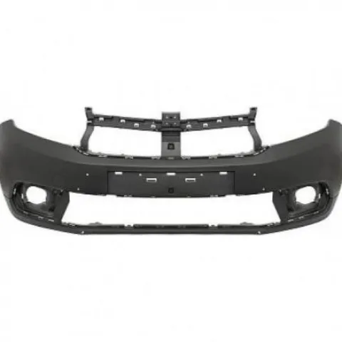 Pare-chocs avant pour DACIA SANDERO STEPWAY II phase 2 du 11/2016 au 12/2020, noir, surface lisse, Neuf à peindre