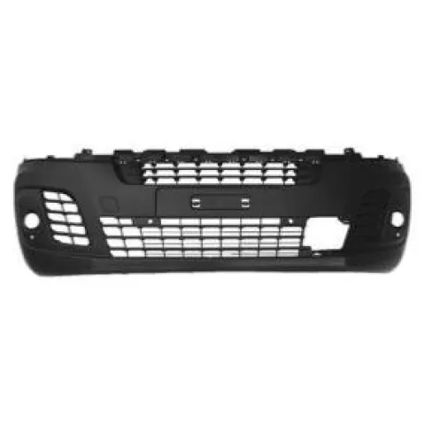 Pare-chocs avant pour FIAT SCUDO III depuis 2022, noir, avec sièges antibrouillards, détecteur dangle mort, 4 trous capteurs + 2 trous PARK ASSIST, mod. VAN, Neuf