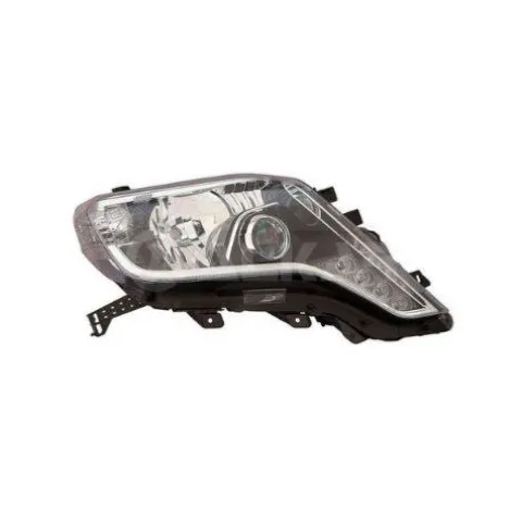 Phare avant droit à LED pour TOYOTA LAND CRUISER 2012-2017, HB3-WY21W, avec prédisposition réglage électrique, parabole noire, Neuf