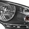 Phare avant droit électrique pour VOLKSWAGEN UP 2012 à 2016, H4, fond noir, bord noir, Neuf