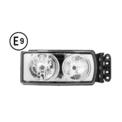 Phare avant droit pour IVECO EUROCARGO TECTOR MY2008 75-120 depuis 2012, manuel, sans ampoule (H7-H7), homologué E9, Neuf