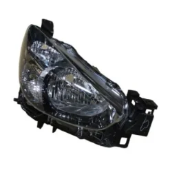 Phare avant droit pour MAZDA 2 III 2015-2018, H4, avec réglage électrique, parabole noire, Neuf