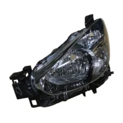Phare avant gauche pour MAZDA 2 III 2015-2018, H4, avec réglage électrique, parabole noire, Neuf