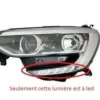 Phare avant gauche pour RENAULT MEGANE IV 2016-2020, H7+H7, avec feu diurne à LED, Neuf