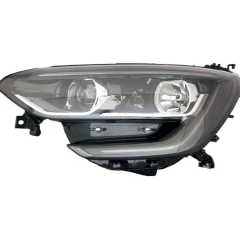 Phare avant gauche pour RENAULT MEGANE IV 2016-2020, H7+H7, avec feu diurne FULL LED, fond noir, Neuf