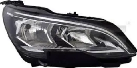 Phare droit pour PEUGEOT 5008 II de 2017 à 2020, H7+HB3+PWY24W, électrique, avec moteur e feu de jour LED, Neuf