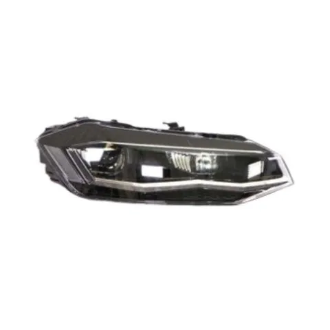 Phare droit pour VOLKSWAGEN POLO VI phase 1 2017-2021, électrique, moteur, sans unité de contrôle, bord chromé, full LED, montage Valeo, Neuf