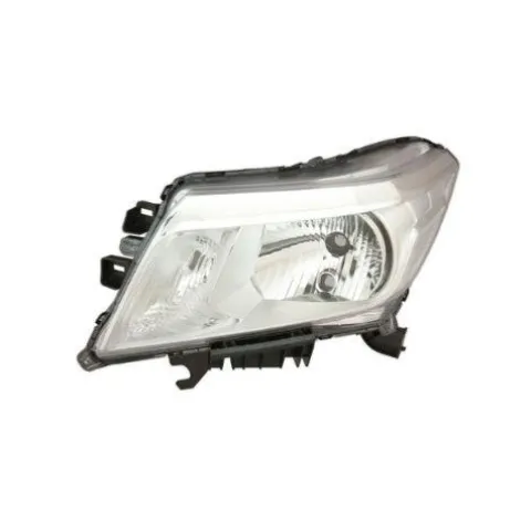 Phare gauche pour NISSAN NAVARA/PATHFINDER, depuis 2015, prédéfini pour réglage électrique, H4-PY21, chromé, Neuf