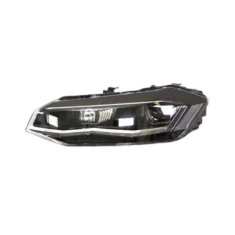 Phare gauche pour VOLKSWAGEN POLO VI phase 1 2017-2021, électrique, moteur, sans unité de contrôle, bord chromé, full LED, montage Valeo, Neuf