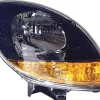 Phare Optique avant droit pour RENAULT KANGOO I phase 2 2003-2007, H4, noir, feu clignotant orange, Neuf