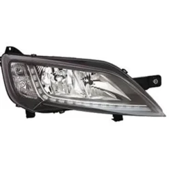 Phare Optique avant droit pour CITROËN JUMPER Camping-car II ph.2 depuis 2014 >, H7+H7, (fond noir) LED