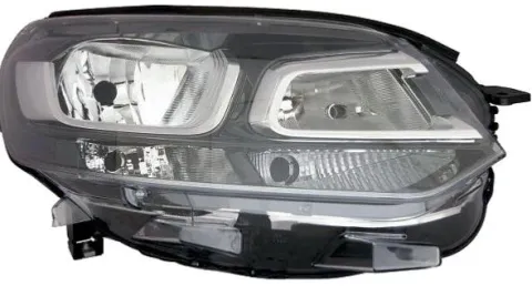 Phare Optique avant droit pour OPEL VIVARO III depuis 2019, fond noir, H1+H7+W5W+W21W+PY21W, Neuf