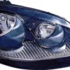 Phare Optique avant droit pour VOLKSWAGEN GOLF V 2003-2008, H7+H7, fond noir, Neuf