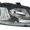 Phare Optique avant droit pour VOLKSWAGEN POLO V phase 2, 2014-2017, COMFORTLINE/HIGHLINE, H7+H7, fond noir, Neuf