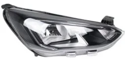 Phare optique avant droit pour FORD FOCUS IV phase 1 2018-2021, H7+H1+PY21W, feu du jour à LED, corps noir, Neuf