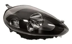Phare Optique avant droit pour FIAT PUNTO EVO, 2009-2011, H4, noir, Neuf