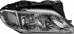 Phare Optique avant droit pour CITROËN XSARA ph. 1 1997-2000, H7+H7, Neuf
