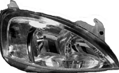 Phare Optique avant droit pour OPEL CORSA C phase 1, 2000-2002, H7+H7, électrique, (type Marelli)