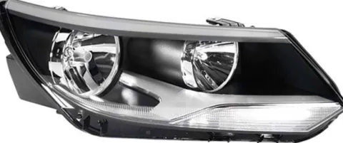 Phare Optique avant droit pour VOLKSWAGEN TIGUAN I ph. 2 2011-2015, H7+H15, feu diurne, Neuf