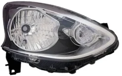 Phare Optique avant droit pour NISSAN MICRA IV (K13) ph.2, 2013-2018, H4, noir, Neuf
